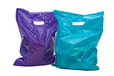 100つの光沢のある商品の小売りのギフト袋、LDPEの物質的なプラスチック小売り袋