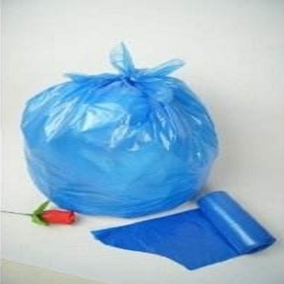商業青いプラスチックごみ袋30リットル10ミクロンの厚さの星のシール