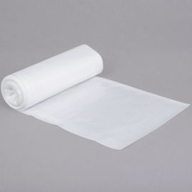 白い色のプラスチックごみ袋のリサイクルされた星によって密封される最下のグラビア印刷の印刷