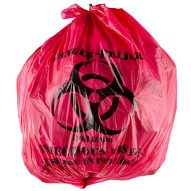 45L分離の伝染性の再生利用できるごみ袋赤い色24&quot; X 24&quot;高密度