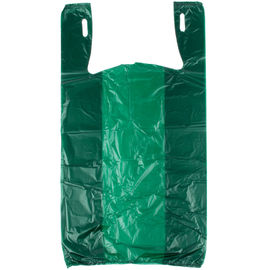 緑色の食料品の買い物袋は、プラスチックTシャツ環境の友好的袋に入れます