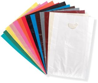 型抜きされたハンドルのプラスチック小売りのギフトは買物をすることのためのLDPE材料を袋に入れます