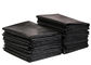 HDPEの物質的で平らな再生利用できるごみ袋浮彫りにされた表面の黒い色
