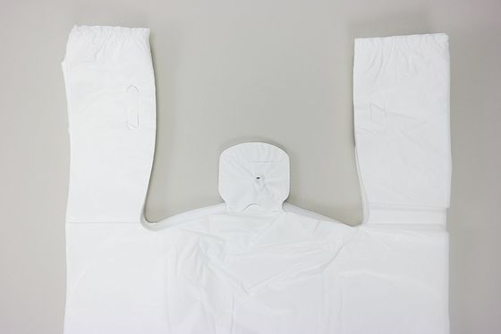 Tシャツの買い物袋13 mic。1000/case、印刷、HDPE材料を用いるWHITE色