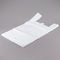 LDPEの物質的で白いプラスチックTシャツ袋、再使用可能な個人化されたTシャツ袋